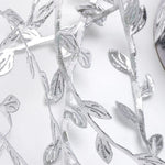 ruban décoratif dentelle feuilles polyester blanc rose doré mariage fête bricolage accessoire maison