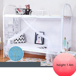 filet protection lit adulte polyester coton blanc rose bleu violet moderne clips fermeture éclair