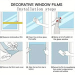 film décoratif adhésif feuilles vertes motif mosaïque semi transparent nature vitrail 100cm 45cm