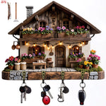 porte clés mural bois rustique vintage cles incluse texture grunge entrée décoration