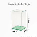 présentoirs transparents empilables moderne boîtes petites peluches support vert