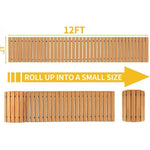 allée jardin bois clair rustique naturelle extérieure résistante intempéries facile installerrollable