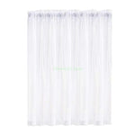 rideaux voilages blancs classiques translucides fenêtres boutique hospitalière stores romains plissés ourlet froncé