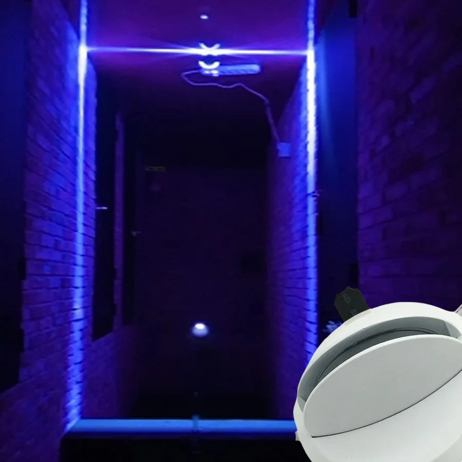 projecteur led encastrable mural 360 degres lumiere couleur moderne