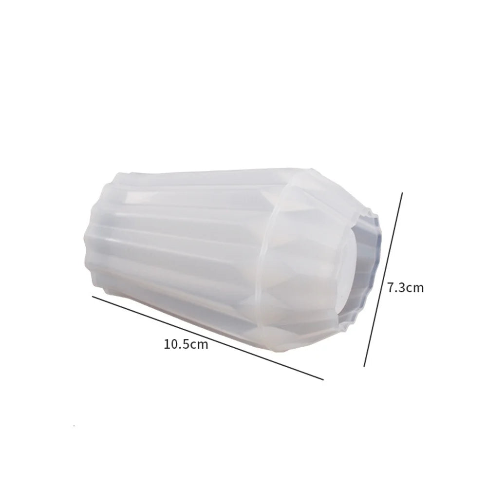 moule silicone géométrique moderne vase blanc minimaliste 100ml 250ml 500ml 50ml