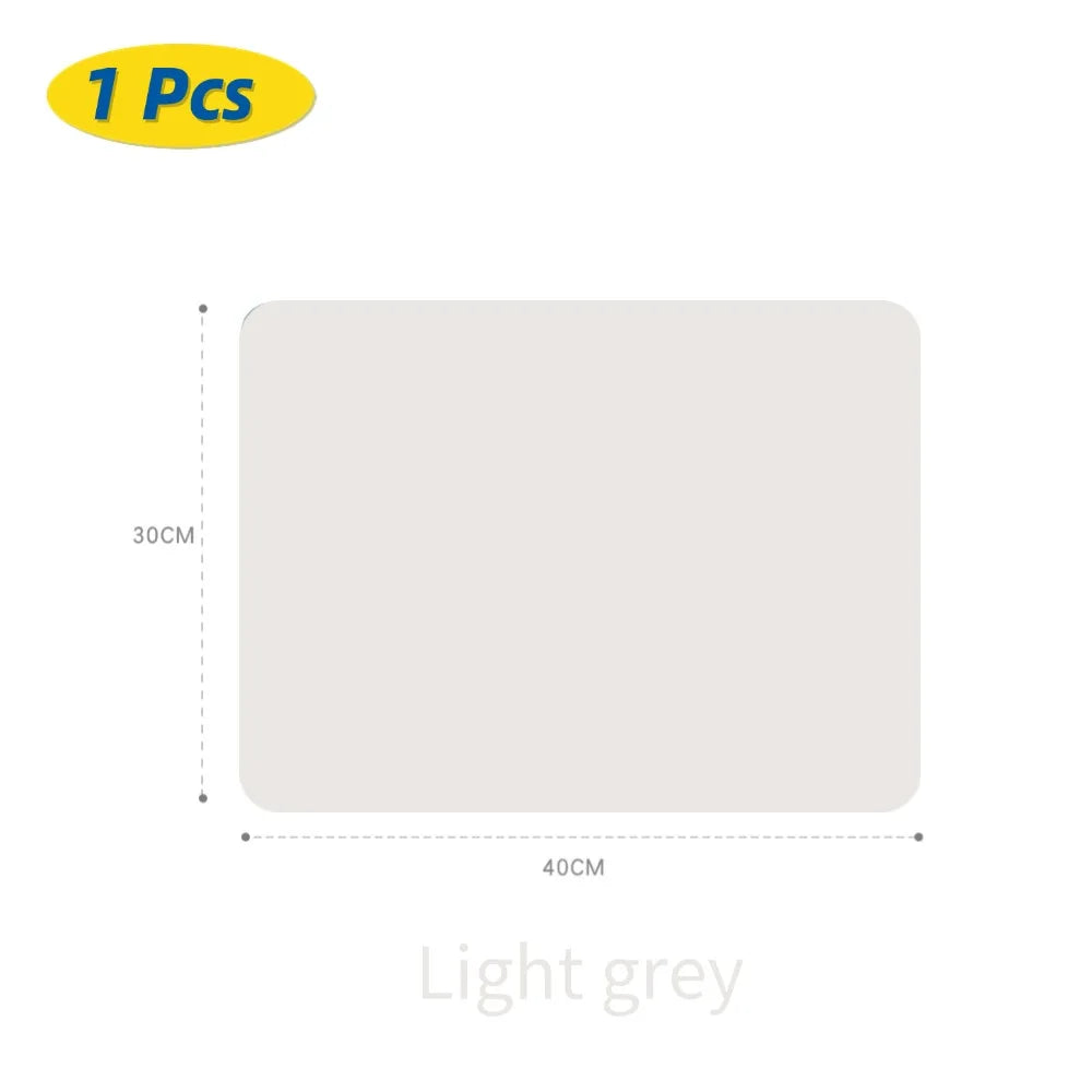 tapis table silicone gris vert jaune moderne respectueux environnement uni antidérapant durable cuisine