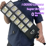 lampe rue led solaire détecteur mouvement moderne sans fil 10000 lumens