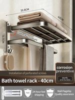 porte serviettes mural aluminium gris moderne serviettes coton brosse dents brosse toilette fixations vis