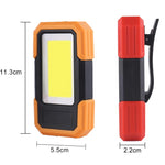 lampe travail led rouge noir inspection aimant clip 180° flash portable utilitaire