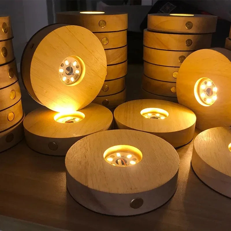 lampe table led bois naturel moderne minimaliste couleurs rechargeable tactile sans fil