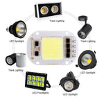 ampoule led cob 50w blanc froid ip65 smart ic ac220v moderne