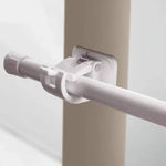 clip tringle rideau réglable blanc moderne auto adhésif support mural sans clous tige rideau