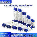 transformateur led alimentation 12v 24v 12w 24w 36w 60w 100w blanc bleu silent efficient