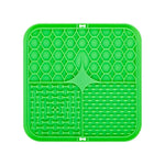 tapis jeu chien orange bleu vert gris texture nid d'abeille moderne distractive grains maïs