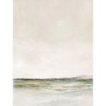 tableau abstrait minimaliste toile beige gris vert vague 40x50cm 30x40cm 20x30cm