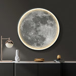 Comparaison des tailles d'applique murale LED ronde en forme de lune