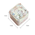 boîtes métalliques réutilisables boîtes bonbons vintage illustrées animaux motifs floraux opaques mignonnes