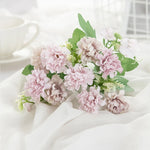 bouquet hortensia artificielle soie blanche verte décoration mariage anniversaire intérieur moderne fixe ruban