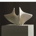 lampe table contemporaine blanc minimaliste base plate moderne fluides