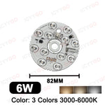 source lumineuse led 12w 24w 36w couleurs blanc moderne rond autoinstallation