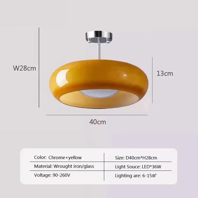 lampe suspendue moderne or blanc brillante verre opaque 28cm diamètre