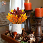 fleurs séchées naturelles bouquet orange jaune décoration maison anniversaire mariage festive bohème