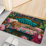 tapis sol léopard floral vert rose doré luxueux moderne extérieur intérieur