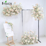 décoration mariage arches fleurs roses baby's breath voile romantique extérieur