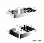 porte savon mural moderne acier inoxydable finition chrome noir blanc doré rose doré