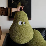 oreiller doux moelleux coussin peluche vert olive contemporain mignon décoration literie chambre fille