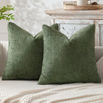 housse coussin nordique chenille solide couleur unie tissage grossier décoratif 45x45cm pièces moderne