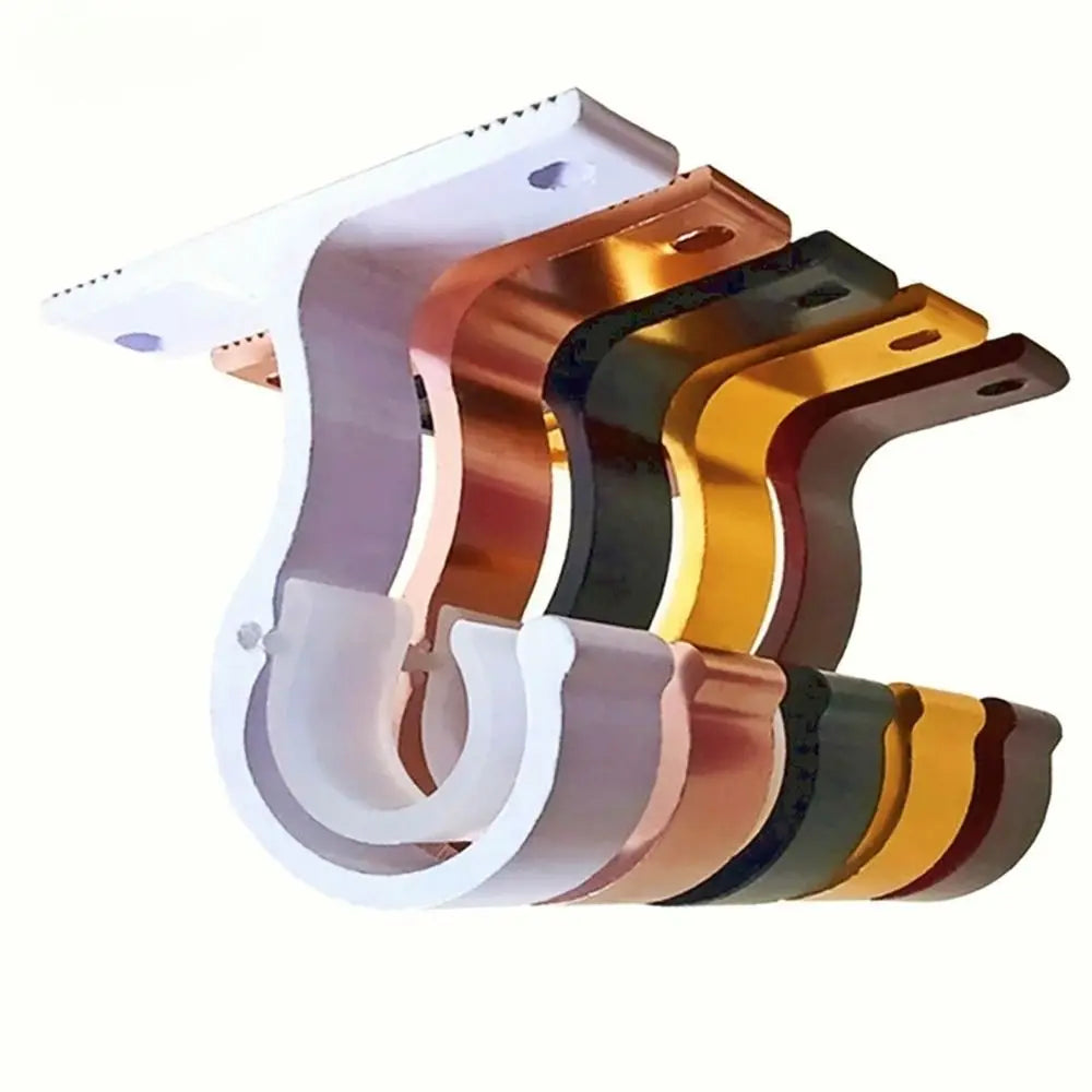 support rideau moderne vis fixations blanc doré noir bronze gris lisses opaques