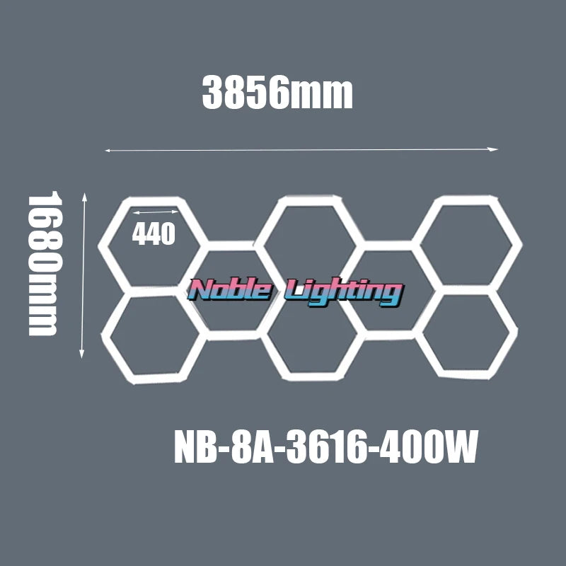 plafonnier led hexagonal moderne structure géométrique blanc lumineux 2000 lumens