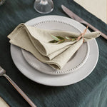 serviette carrée blanc texture classique 40cm 40cm réutilisable maison restaurant