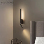 lampe murale moderne led réglable noir blanc cuisine chambre coucher