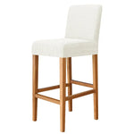 Housse chaise jaune rayée moderne adhésive polyester bar stool banquet