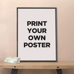 affiche murale poster personnages anime graphique noir blanc toile illustrée tringle fixations modernes