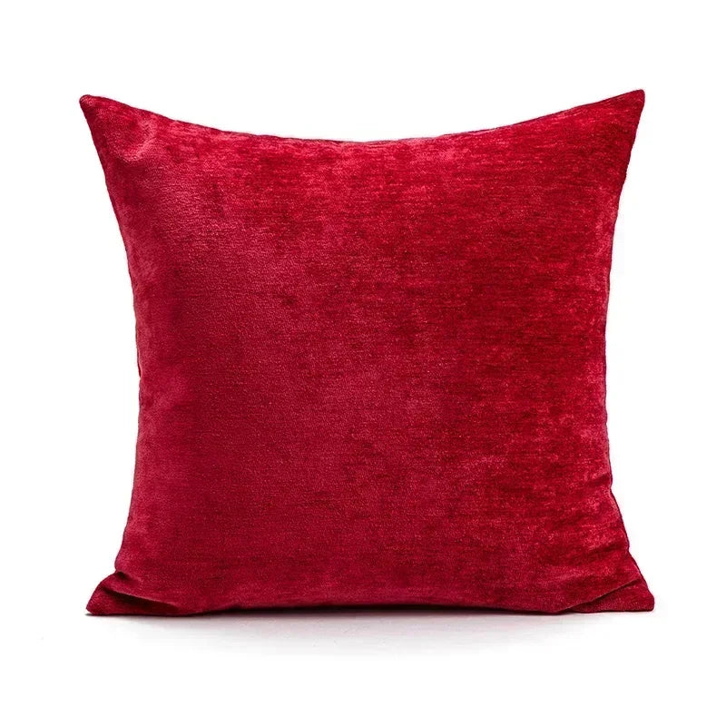 coussin décoratif noël rouge blanc rayures diagonales texte stay cozy salon canapé moderne