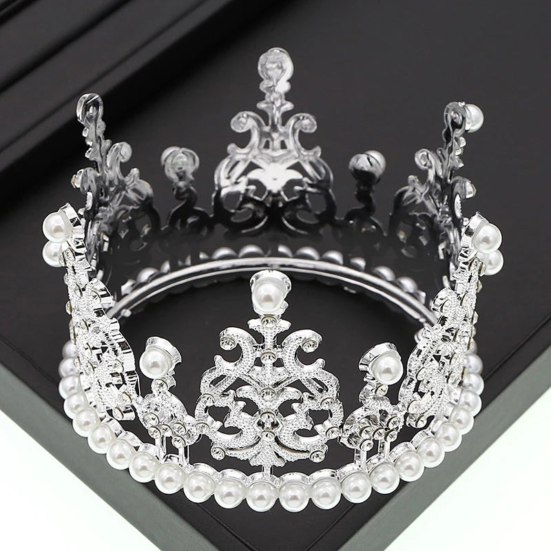 couronnes décoratives or argent strass motifs floraux anniversaire mariage fêtes événements