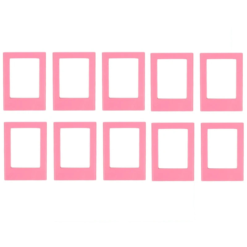 cadres photo aimants couleurs violet rose bleu moderne minimaliste cartes postales