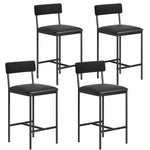 tabourets bar hauts bois imitation marbre modernes industriel pièces noir marron