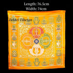 écharpe ethnique motifs floraux couleurs vives texture satinée traditionnelle 100x100cm