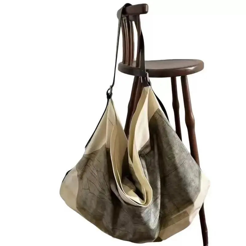 sac rangement polyester zippé main contemporain beige gris clair amovible respectueux environnement
