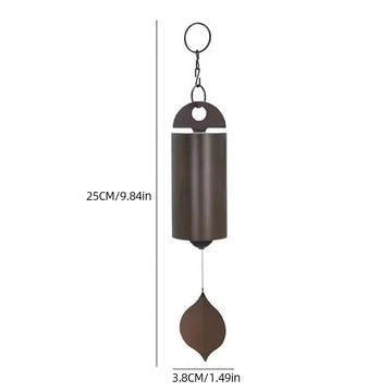 cloche vent moderne tubes métalliques argenté rouge marron floralextérieur maison jardin decoration