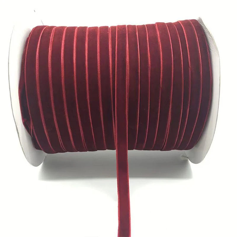 rubans velours opaques élégants couleurs unies polyester nylon