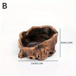 cache pots tronc d'arbre texture bois naturelle rustique marron brun opacité fleur pot ciment