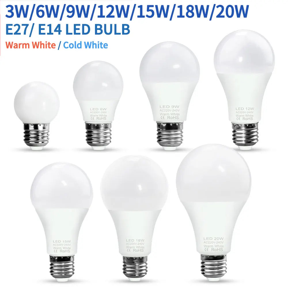 ampoule led e27 e14 blanc chaud froid 12w 6w 3w moderne opacité mat certification