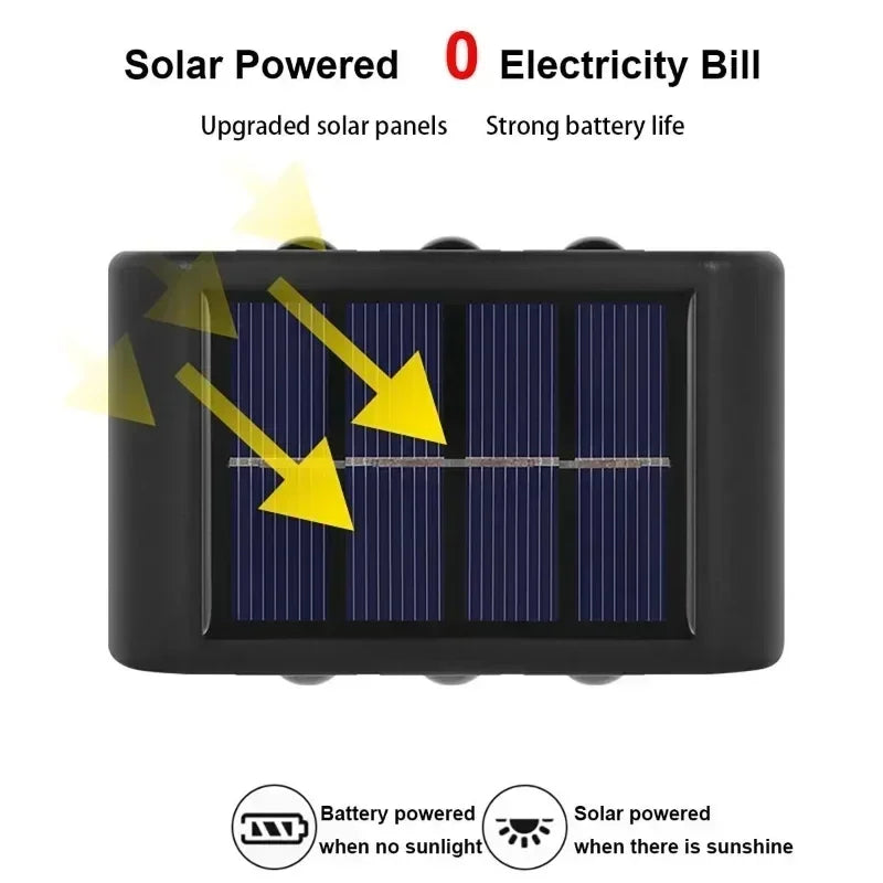 luminaire extérieur solaire led noir panneaux solaires modernes minimalistes jardin