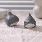 requin papier gris blanc origami deco maison animal compagnie occasionnel artisanal populaire