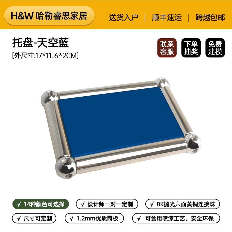 support rangement moderne acier inoxydable transparent élégant vis finition lisse minimaliste